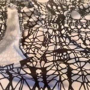 Size 6 lululemon Cool Racer Back White with Black Line Accents